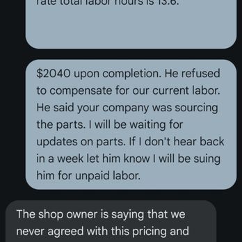 Cab Auto - Cab auto refusing to pay after I already did the work. I refused to source parts after he wouldnt pay. - Body Shops Near Me - Honolulu, Hawaii Cab Auto - Cab auto refusing to pay after I already did the work. I refused to source parts after he wouldnt pay. - Body Shops Near Me - Honolulu, Hawaii