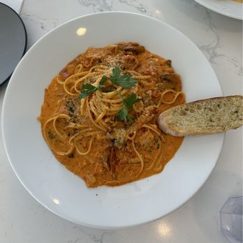 Somethin - Bacon Kimchi Pasta - Korean Near Me - La Mirada, California