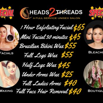 Heads 2 Threads - Special Pricing for our customers. - Hair Removal Near Me - Los Angeles, California