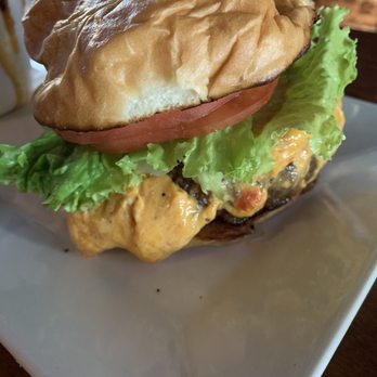 The Fork n Cork - Pimento cheese burger - New American Near Me - Wilmington, North Carolina