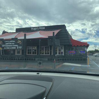 Perry's Pizza - Perry's Pizza on Edwards Street.  The empty parking lot should have been a clue! - Pizza Near Me - Huntington Beach, California