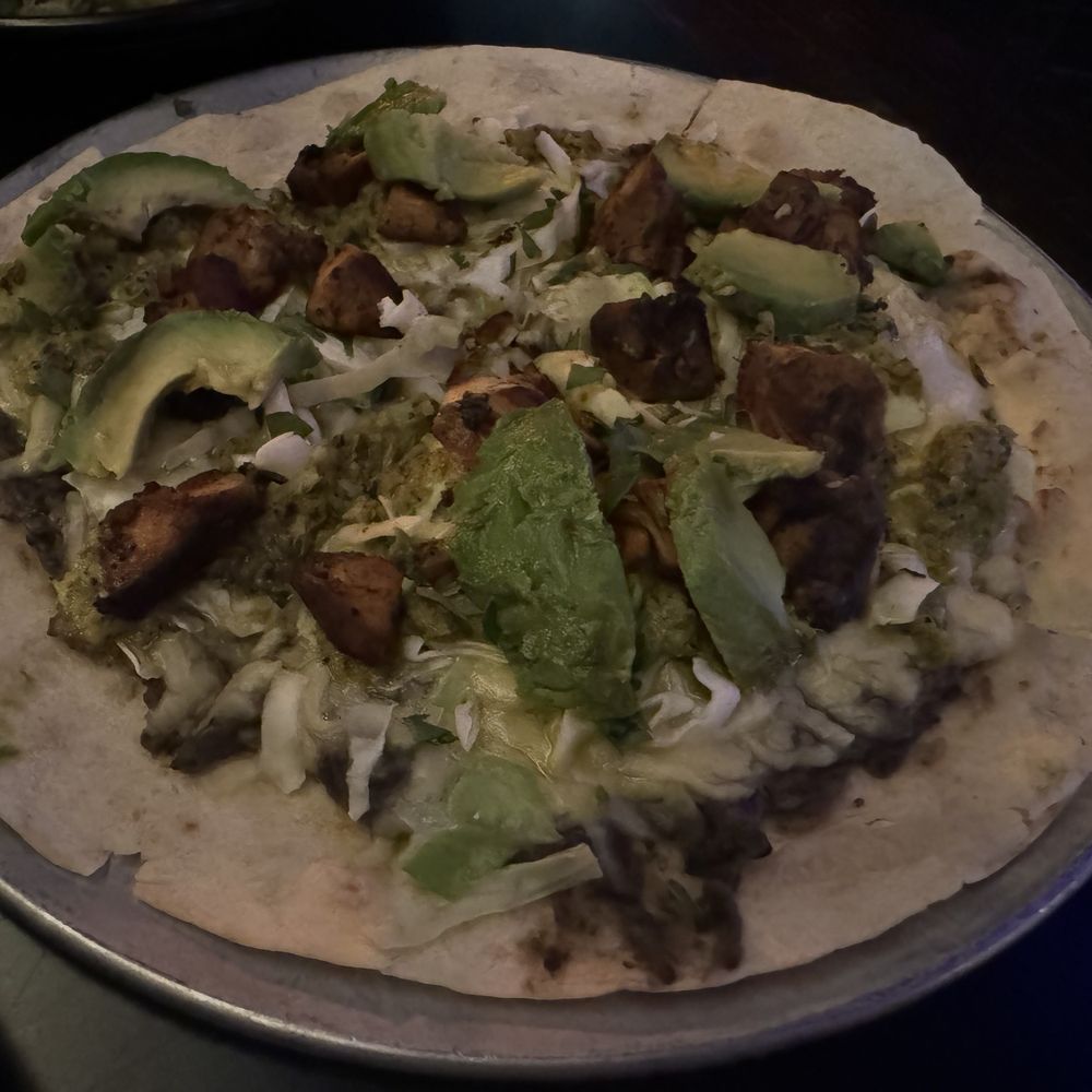 Clandestina - Adobado Chicken Tlayuda - Bars Near Me - Cleveland, Ohio