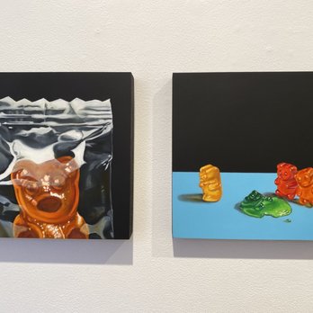 Bedford Gallery - Tragic Lives of Gummy Bear by Jeanne Vadeboncoeur - Art Galleries Near Me - Walnut Creek, California Bedford Gallery - Tragic Lives of Gummy Bear by Jeanne Vadeboncoeur - Art Galleries Near Me - Walnut Creek, California
