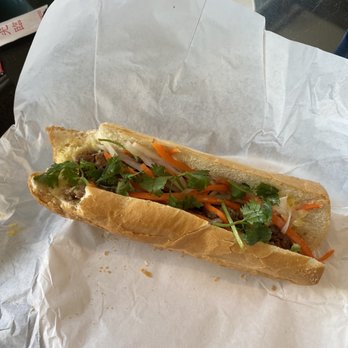 Pho Van - Pork bahn mi without jalapeños. Needs more filling - Vietnamese Near Me - Spokane, Washington