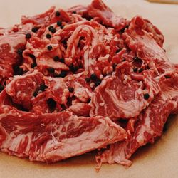 Happy Valley Meat Company - Happy Valley Meat chip steak is various cuts of beef sliced super thin.