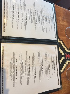 Menu photo 8 The View Restaurant Monument Valley, UT