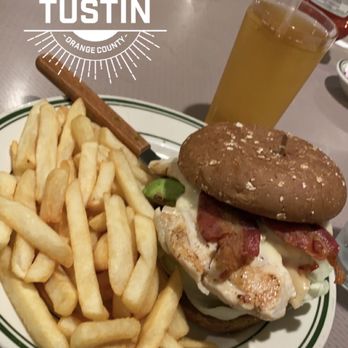 Spires Restaurant - Fries, California Chicken Sandwich, Apple Juice - Breakfast & Brunch Near Me - Tustin, California Spires Restaurant - Fries, California Chicken Sandwich, Apple Juice - Breakfast & Brunch Near Me - Tustin, California
