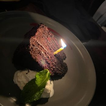 Meat On Ocean - complimentary chocolate cake - Steakhouses Near Me - Santa Monica, California Meat On Ocean - complimentary chocolate cake - Steakhouses Near Me - Santa Monica, California