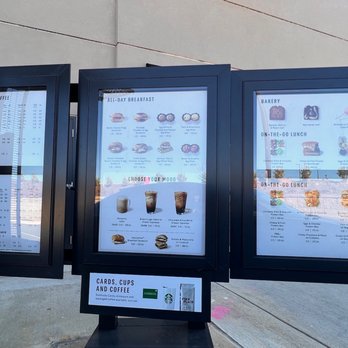 Starbucks - menus and prices on a stand - Coffee & Tea Near Me - Locust Grove, Georgia