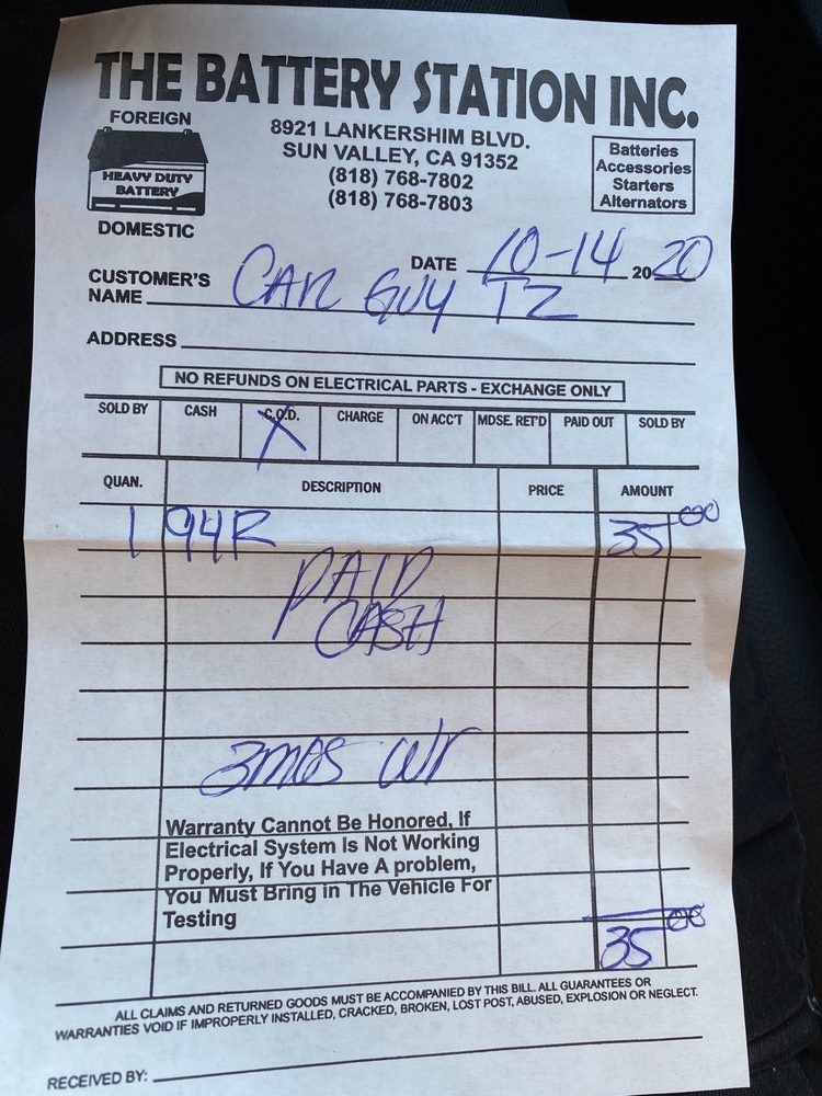 THE BATTERY STATION Updated September 2024 17 Reviews 8921