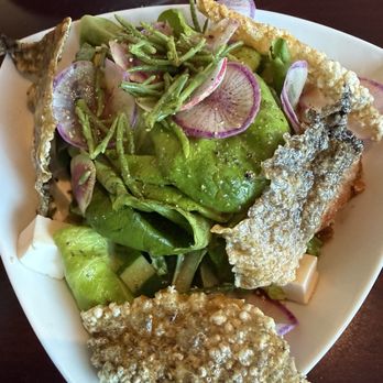 MW Restaurant - Salmon skin salad. - New American Near Me - Honolulu, Hawaii