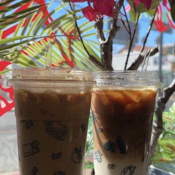 Amore Caffe - Both iced vanilla lattes with oat milk. - Coffee & Tea Near Me - San Diego, California Amore Caffe - Both iced vanilla lattes with oat milk. - Coffee & Tea Near Me - San Diego, California