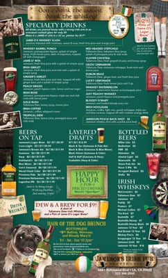 Menu photo 8 Jameson's Irish Pub Los Angeles, CA Menu photo 8 Jameson's Irish Pub Los Angeles, CA