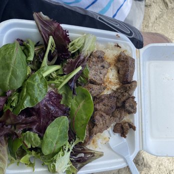 Steak Shack - Standard steak plate - I already took few bites - Steakhouses Near Me - Honolulu, Hawaii Steak Shack - Standard steak plate - I already took few bites - Steakhouses Near Me - Honolulu, Hawaii