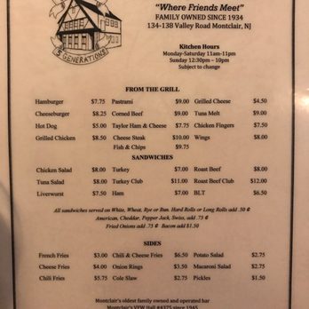 Tierney's Tavern - Menu Jan 2020 - Irish Near Me - Montclair, New Jersey Tierney's Tavern - Menu Jan 2020 - Irish Near Me - Montclair, New Jersey