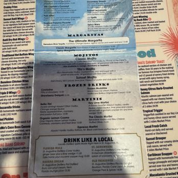 Sunset Grille - Menu - Seafood Near Me - Saint Augustine, Florida