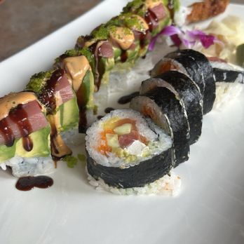 Sushi Garden - On the left: The Grinch Roll - Sushi Bars Near Me - Capitola, California