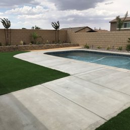 The after, Turf, stacking wall, smoke trees, palms, deconstructed granite The after, Turf, stacking wall, smoke trees, palms, deconstructed granite