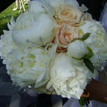 Floral Design Studio - my beautiful bouquet of peonies, sahara roses, and rhinestones - Florists Near Me - Fremont, California