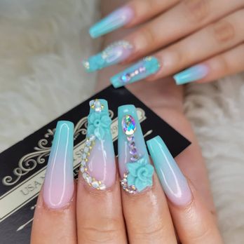 USA Nails & Spa - 3d flower nails - Nail Salons Near Me - Houston, Texas USA Nails & Spa - 3d flower nails - Nail Salons Near Me - Houston, Texas