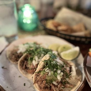 Rosy's Taco Bar - two tacos on a plate - Tacos Near Me - Philadelphia, Pennsylvania Rosy's Taco Bar - two tacos on a plate - Tacos Near Me - Philadelphia, Pennsylvania