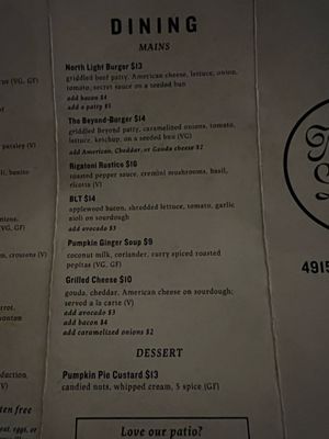 Menu photo 8 North Light Oakland, CA Menu photo 8 North Light Oakland, CA