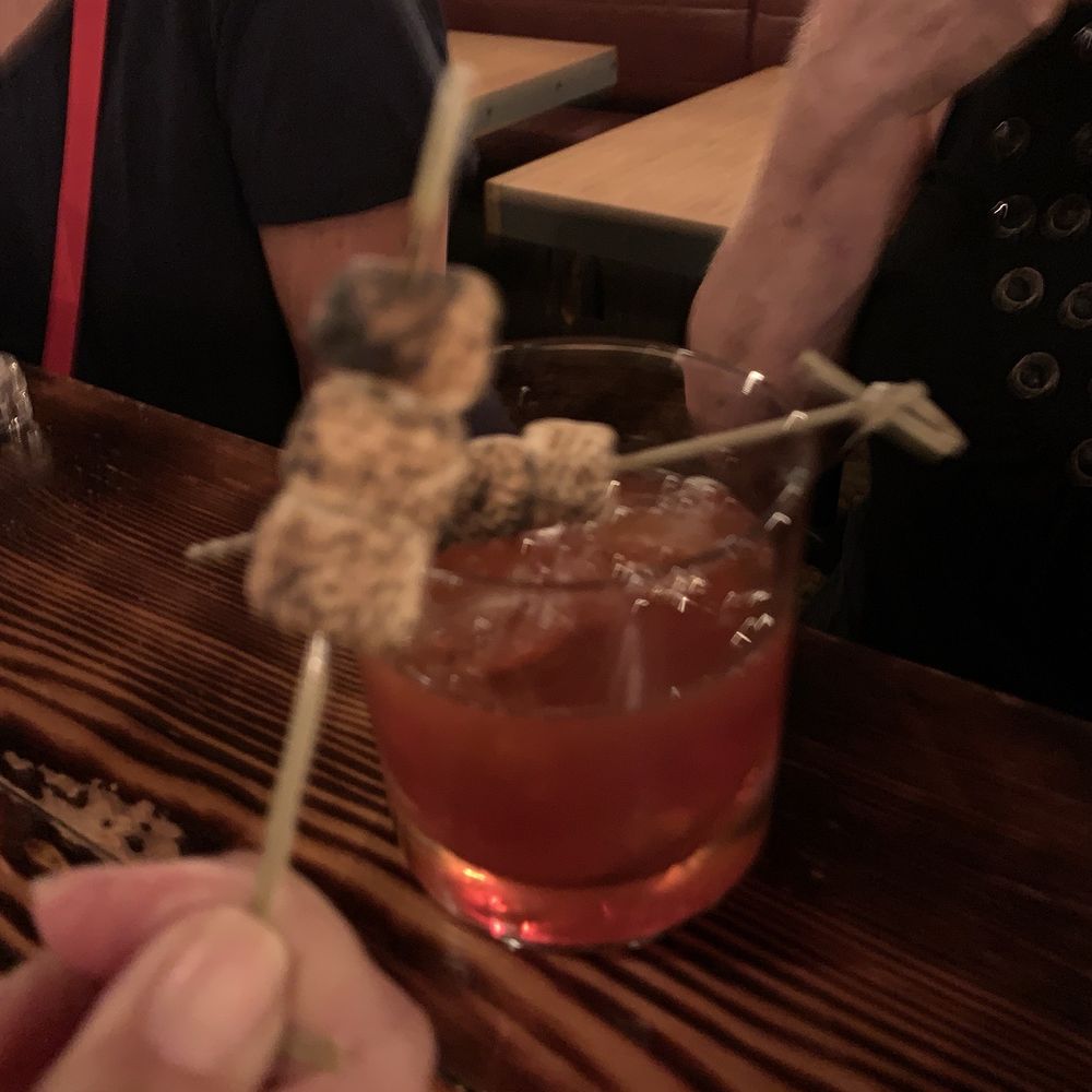 Hogwash Whiskey Den - This drink was delicious. I believe it's bourbon and it's called S'mores something or other. - Whiskey Bars Near Me - Spokane, Washington Hogwash Whiskey Den - This drink was delicious. I believe it's bourbon and it's called S'mores something or other. - Whiskey Bars Near Me - Spokane, Washington