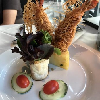 Chef Chai - Kataifi and Mac Nut Encrusted Black Tiger Prawns - Asian Fusion Near Me - Honolulu, Hawaii Chef Chai - Kataifi and Mac Nut Encrusted Black Tiger Prawns - Asian Fusion Near Me - Honolulu, Hawaii