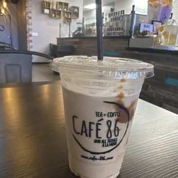 Cafe 86 - Cookie butter blended latte - Desserts Near Me - Valencia, California