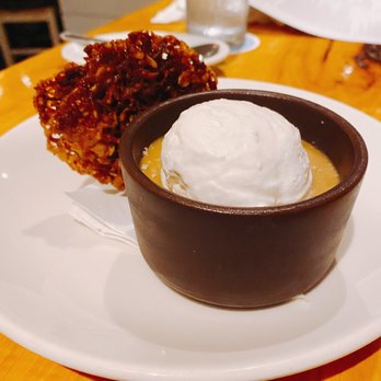 Perla's - Salted Butterscotch Pot de Creme - Seafood Near Me - Austin, Texas
