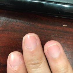 Pro Nails Wax - I literally just left there. Do these nails look manicured to you ?!