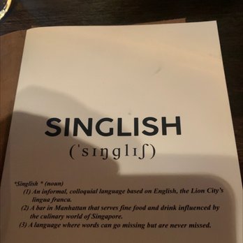 Singlish - Menu - Singaporean Near Me - New York, New York Singlish - Menu - Singaporean Near Me - New York, New York