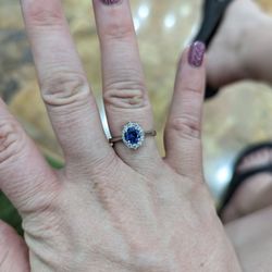 Matis Jewelry - My ring after adding the stone back in, tightening the prongs and cleaning it.