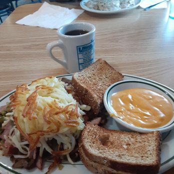 Belgian Delight - Belgian hashbrown haystack. - New American Near Me - Brussels, Wisconsin