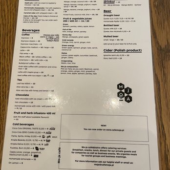 Mo-ja Cafe - Menu - Breakfast & Brunch Near Me - Kraków, Massachusetts Mo-ja Cafe - Menu - Breakfast & Brunch Near Me - Kraków, Massachusetts