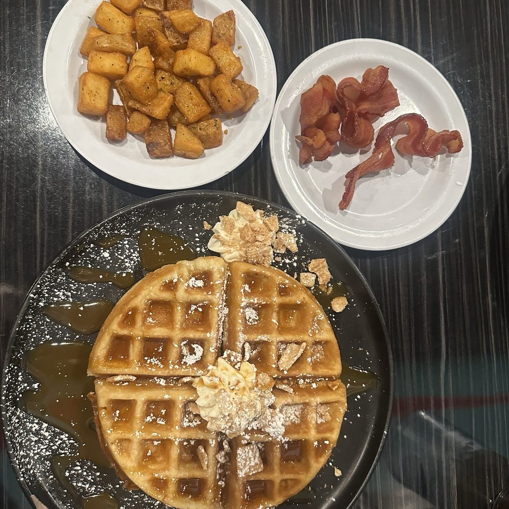 Superhero Chefs - Cinnamon Toast Crunch Waffle Meal - Breakfast & Brunch Near Me - Huntsville, Alabama Superhero Chefs - Cinnamon Toast Crunch Waffle Meal - Breakfast & Brunch Near Me - Huntsville, Alabama