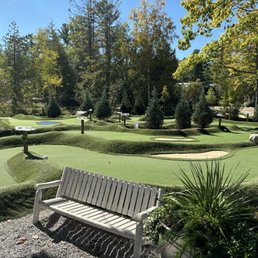Mini golf course. Mini golf course.