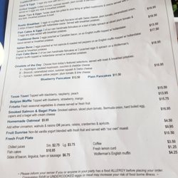The Café - Menu