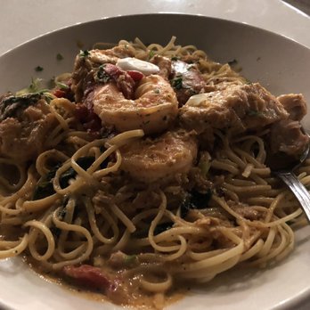 12A Buoy - Gluttony Pasta (minus some shrimp already eaten) - Seafood Near Me - Fort Pierce, Florida