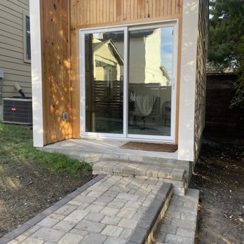 System Pavers - 3ft wide pavement with step. - Masonry/Concrete Near Me - Austin, Texas