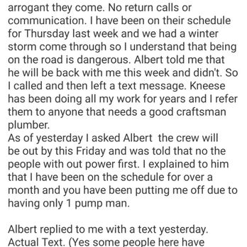 KNEESE COMPANIES - Text - Plumbing Near Me - Fredericksburg, Texas