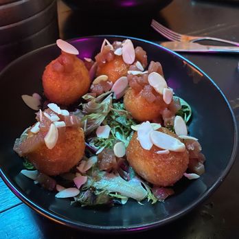 Social House - Goat cheese fritters - New American Near Me - Grand Rapids, Michigan Social House - Goat cheese fritters - New American Near Me - Grand Rapids, Michigan