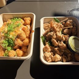 Mapo Tots and Popcorn Chicken Mapo Tots and Popcorn Chicken