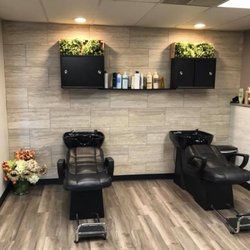 Elevate Hair - Envy Hair Design's shampoo station.