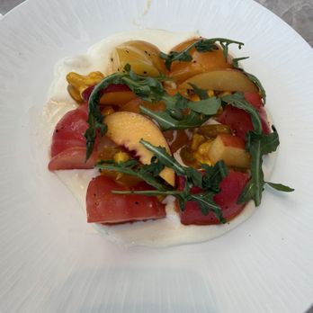Gordon Ramsay at The Carnaby - Tomato and Burrata Salad - British Near Me - Anaheim, California