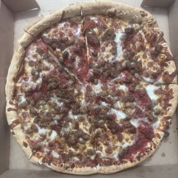 Pantera's Pizza O'Fallon - 13" Medium Build Your Own Hunk with original thick crust, pepperoni and pork sausage..yummy! - Pizza Near Me - O'Fallon, Missouri