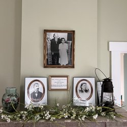 Palm Harbor Museum - Picture of the Hartley's 50th anniversary. The beautiful vase in the picture is still in the house, on the left.