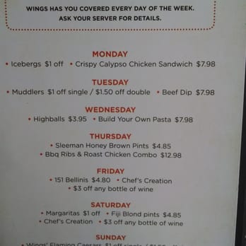 WINGS - Langley - Daily Specials - Chicken Wings Near Me - Langley, British Columbia