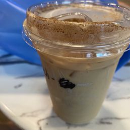 Cold Dirty Chai with oat milk Cold Dirty Chai with oat milk