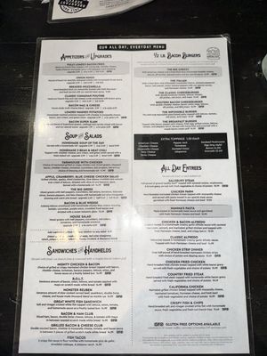 Menu photo 2 Bacon Street Diner Clearwater, FL